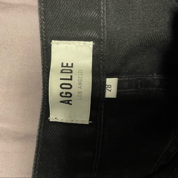 AGOLDE BLACK DISTRESSED JEANS! SIZE 28 - Picture 3 of 4